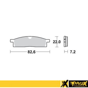 ProX Front Brake Pad YZ80/85 ’93-20 + TT-R125 ’00-13