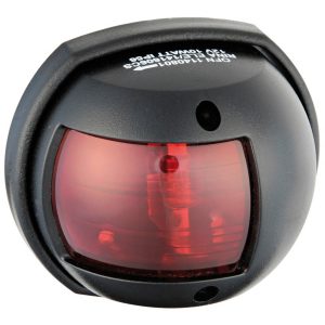 Compact 12 LED navigation light black – red