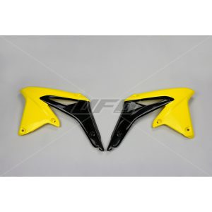 UFO Radiator covers RM-Z450 09-17 Yellow/black 102