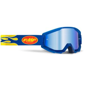 FMF POWERCORE Goggle Flame Navy – Mirror Blue Lens