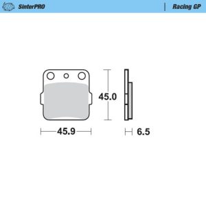 Moto-Master Brakepads Honda: CR 80, Suzuki: RM 125-250, Yamaha: YZ 80-85