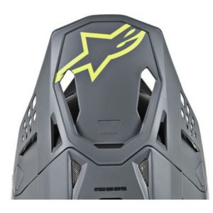 Alpinestars Visor S-M8 – RADIUM Cool Grey Yellow Fluo