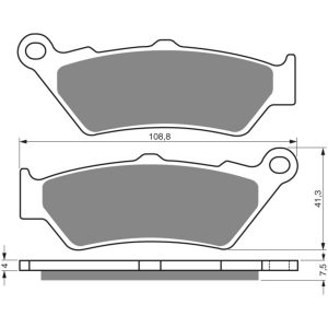 GOLDFREN Brake Pads 106 Ceramic carbon AD