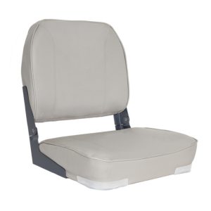 OS DELUXE FOLD DOWN SEAT UPHOLSTERED GREY