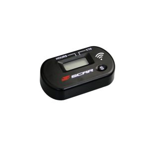Scar Wireless Hour Meter working by vibrations – Black color