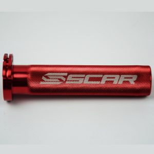 Scar Aluminum Throttle Tube + Bearing – Kawasaki/Suzuki/Yamaha – Red color