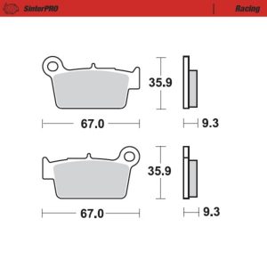 Moto-Master Brakepads Yamaha YZ/WR ’03