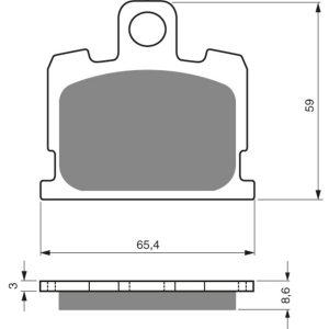 GOLDFREN Brake Pads 151 Ceramic carbon AD